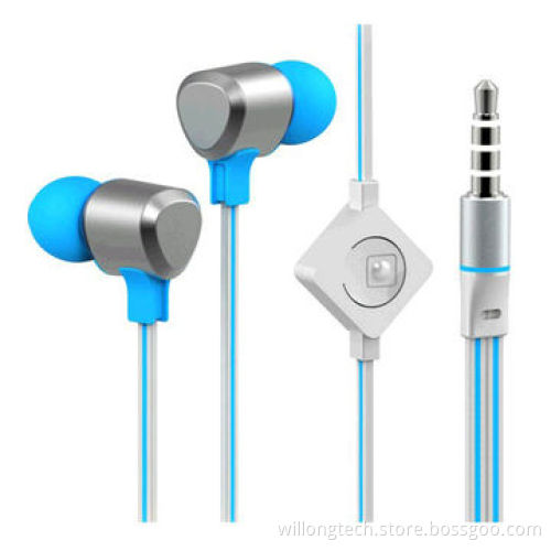 3.5mm Jack Microphone Earphone with Double Color Wired, for iPod/iPad